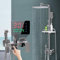 Regendusche Modern Wandmontage Duschsystem Mit HD-Digitaldisplay,Mehrzwecksprühpistole,Einbauregal,Duschset Vier einstellbare Modi,Handbrause