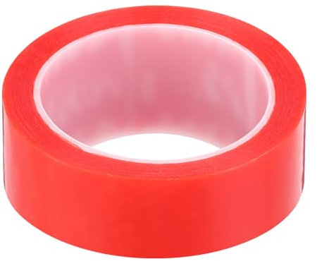 QUARKZMAN 1Pz 30mm X 10M Nastro Adesivo per Riparazione Telefono Nastro Adesivo per Riparazione Schermo Lcd Doppio Lato per Cellulare Tablet Laptop Trasparente Rosso