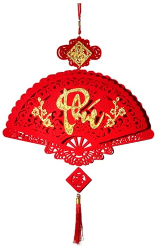 Gvvsjgdbis 1 PCS Chinese New Year Tassels Hanging Ornament Pendants 2024 Lunar Year Decor Pendants Red 2