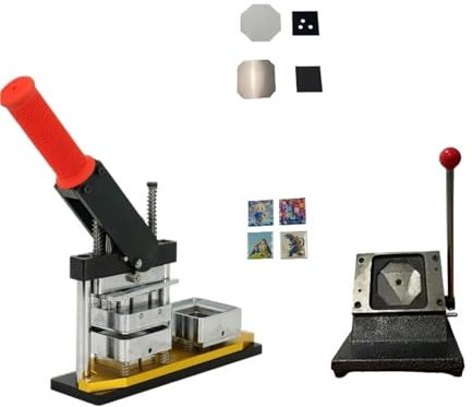 Machine For Badges Steel Square Fridge Magnet Making Machine Kit Including materials pin button badge diy
