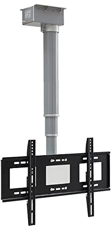 DRFGNF TV-Halterung Motorisierte Decken-TV-Halterung, mit Fernbedienung, 2 Installationsmethoden, passt 26-70 Zoll Low Profile TVs (15,7 Zoll
