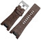 Run Ken Bracelet De Montre En Cuir Véritable De 32 Mm Compatible Avec Le Bracelet De Montre Diesel For DZ1216 DZ1273 DZ4246 DZ4247 DZ287 Bracelet De Poignet Respirant Doux(BrownA silver buckle_32-18mm