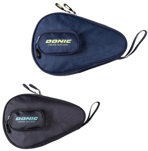 DONIC Tischtennis Schlägerhülle Tilt, 1 Ballfach auf der Vorderseite (Schwarz)