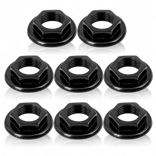 8Pcs Sink Tap Back Nuts Plastic 1/2 BSP Back Nuts Accessories for Bathroom Basin Taps, Mixers, and Plumbing Fittings High Strength, Corrosion Resistant ABS Home Tools