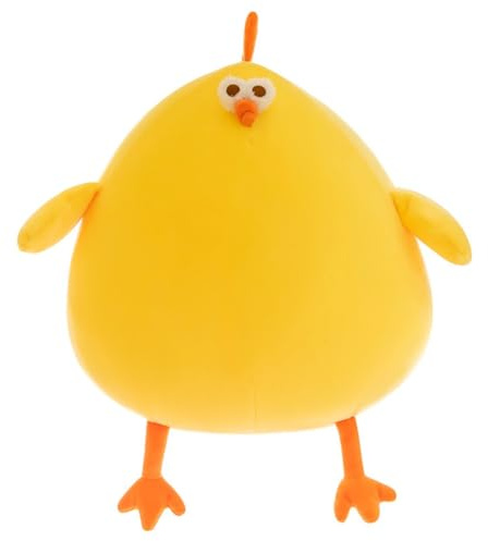 Xiyocadt Huhn Kuscheltier, Plüsch Ei Huhn, Pummelige Hühner Plüsch Superweiches Kuschelkissen Geschenk, Perfekter Kuschelfreund für Kindergeburtstage und besondere Anlässe (65 cm,Küken)