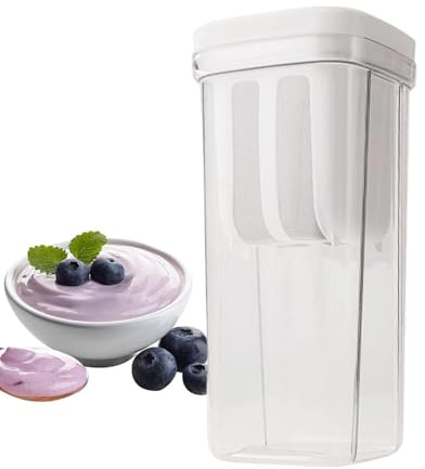 Filtro Per Yogurt – Grande Capacità Con Maglia Ultra Fine | Filtro Per Yogurt Greco | Colino Quadrato Trasparente Ṕer Latte Di Soia, Ricotta, Siero, Riso, Tè & Caffè
