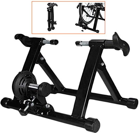 Träningsstativ för inomhuscykel – stationär träningscykel för 50–56 cm mountainbike och vägcyklar – hållbar, justerbar, lätt att montera