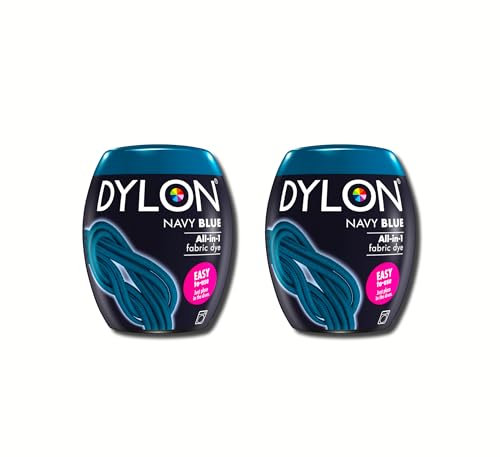 Dylon Cápsula de tinte de tela (350 g), color azul marino, 2, 700