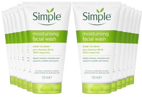 Simple Kind to Skin Moisturising Facial Wash (150ml) - Pack of 6