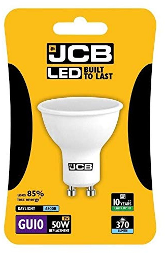 JCB LED GU10 5w Bulb Blister Packed 370lm 6500k Daylight