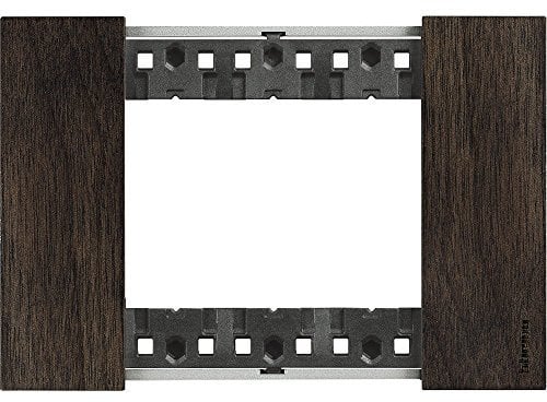 Bticino KA4803LG Living Now - Placca 3 Moduli, Noce, 127 x 50 x 10 cm