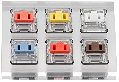 KPREPUBLIC Acrylic Switch Tester 2X3 Kailh Choc Low Profile Switch Brown White Red Dark Yellow Blue Orange SMD RGB for Mechanical Keyboard