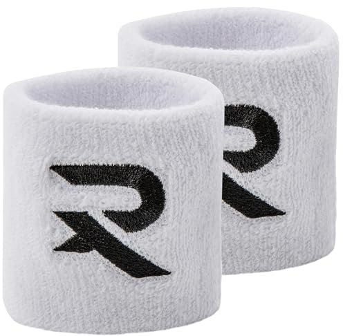 Raquex Baumwoll Armbänder - Weiches, dehnbares Baumwollmaterial. 8 cm oder 13 cm breit. Sport-Schweißbänder für Männer und Frauen 7 Farben zur Auswahl