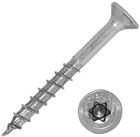 SPAX® Spanplattenschrauben 5,0x100/61 mm aus Edelstahl A2 (50 Stück) | Holzbauschrauben - Spaxschrauben - Holzschrauben - Schrauben von MESAROS®