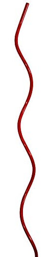 bellissa 10 Stück Hochwertige Tomatenspiralen - Tomaten-Stangen und Spiral-Stäbe für das Ranken im Garten rot - 170 cm Ø 7,5 mm