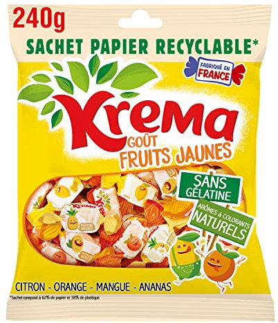 Krema Kréma Fruits Jaunes 100% Recyclable, 240g