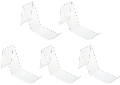 iplusmile Acryl Schuh Display Stand Halter: 5Pcs Sandale Display Stand Speicher Schuh Rack Transparent Schuh Unterstützt Sneaker Flache Schuh Lagerung Stehen