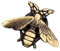 KhuWan Nouveauté Bronze Abeille Broche Broche pour Hommes Costume Manteau Badge épingles Bijoux épinglette Cadeau drôle Animal Chemise Accessoires