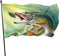 Helle Flagge,Garten Flaggen Banner,personalisierte Flagge für Party-Urlaubsfeiern,Anti-Fading-lustige Flagge 3x5 FT,Fisch