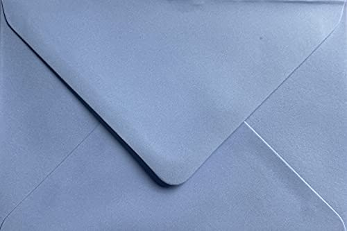 C5 Coloured Envelopes for A5 Greeting Cards Wedding Invitations & Crafts (162x229mm) Pack of 40 (Baby Blue)