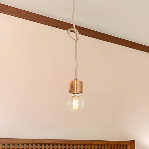 lux.pro Pendelleuchte Corby Hängelampe Juteseil Vintage Hängeleuchte 1 x E27 Wohnzimmerlampe hängend