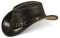 Black Forest Fox Buffalo Bill Herren Damen Western Cowboy Leder Hut Dark Brown Größe L