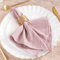 MLMW Rosa Leinenservietten, Stoff-Set, 6 Stück, Baumwolle, waschbar, 40,6 x 40,6 cm, für Hochzeit, Party, Babyparty, Brautparty, Geburtstag, Tischdekorationen