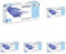 Reflexx R76/Xl Guanti in Nitrile senza Polvere 3.5 gr, Taglia XL, 100 Pezzi, Azzurro (Confezione da 5)