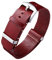 BINLUN Leder Uhrenarmband Einteilig Geöltes Lederarmband 18mm 19mm 20mm 21mm 22mm 24mm Ersatz Uhrenarmbänder für Herren und Damen mit Silber/Schwarze Schnalle