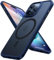 TORRAS for iPhone 15 Pro Max Case with MagSafe [12FT Military Shockproof] [20W Safe & Fast Charging] [Titanium Action Button] Slim Thin Velvety Touch Matte Magnetic Cases iPhone 15 Pro Max Cover Blue