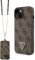 Guess GUHCP15SP4TDSCPW Hülle für iPhone 15 6.1 braun hardcase Crossbody 4G Metal Logo