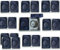 BURI 10 Stück 2 Fach Steckdose Aufputz für Feuchtraum mit Klapp-Deckel Doppelsteckdose - Schutzkontakt-Steckdose 16 A / 230 V / IP44 - Feuchtraumsteckdose Aufputz-Steckdose Grau horizontal