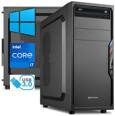 PC Computer i7 11700 4,90 Ghz - Ram 32 GB - SSD M.2 1 TB - DVD - Card reader - Windows 10/11 Pro