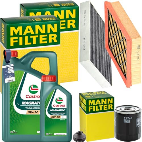 Inspektionspaket + 6L 0W-30 Öl passend für 2.0 TDCi Mondeo 5