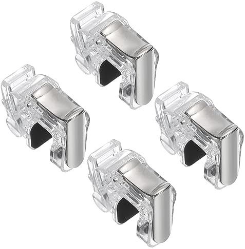 QUARKZMAN 2 Set Gioco Attiva Mobile Gioco Controller Pulsante Trasparente | per 4.7-6.5 Cellulare Telefono, Fuoco Tasti, Lega