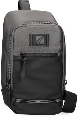Pepe Jeans Stratford, Rucksäcke und Umhängetaschen in verschiedenen Größen, Polyester von Joumma Bags, grau, Talla única, Umhängetasche