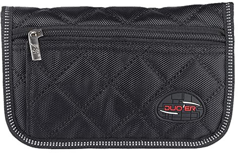 COMETX Posaunenmundstücktasche langlebig Posaune Euphonium Trompete Mundstück Beutel Tasche mit 4 weichen Fächern schwarz
