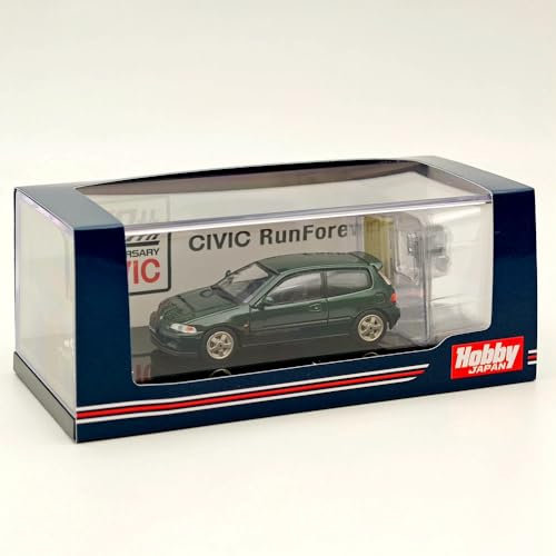 Hobby Japan 1/64 Civic (EG6) Sir-S mit Motordisplay Modell Lausanne Green (P) HJ641017SG Druckguss Modelle Auto-Kollektion