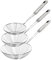AEX Pack of 3 Stainless Steel Strainer Wire Skimmer Spoon Spider Ladle Skimmers with Handle for Kitchen Cooking and Frying Food Pasta Spaghetti Noodle
