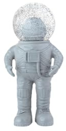 Summerglobe The Small Astronaut Grey, Schneekugel, Glitzerkugel, Deko, grau, 13 cm