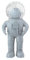 Summerglobe The Small Astronaut Grey, Schneekugel, Glitzerkugel, Deko, grau, 13 cm