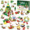 Adventskalender 2024 Kinder für Weihnachten Bauspielzeug,Mini Bausteine Blocks,Weihnachts Countdown 12 in 1 Blocks Spielzeug 618 Pcs,Weihnachts Geschenk für Erwachsene Jungen und Mädchen(Grun)