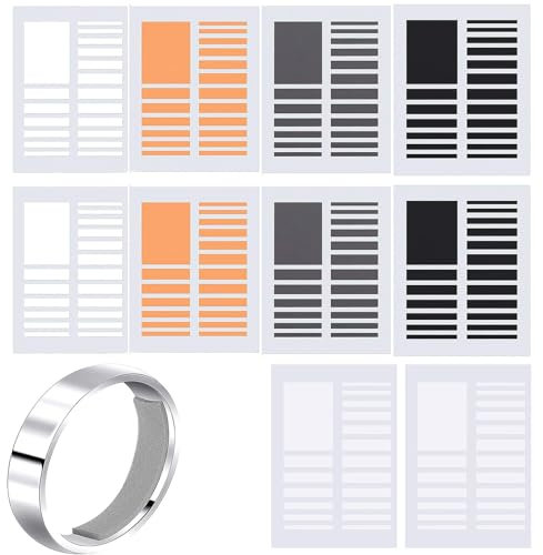 10 Blätter Ring Verkleinerung Unsichtbar, Ringverkleinerer Unsichtbar, Ring Size Adjuster Spiral, Ringgrößenversteller, Ring Spirale, Für Lose Ringe Passen Zu Jeder Ringgröße