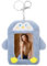 Mabor Pinguin Photocard Holder Idol Fotokartenhalter K-Pop Kartenhalter mit Schlüsselanhänger Foto Abzeichenhalter für Idol Fotos Kreditkarte Studentenausweis(3 Zoll)
