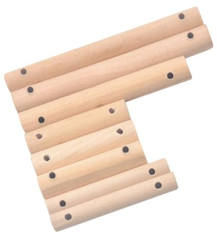 CORHAD 40St Puppenclip aus Birke Leiter für Hamsterkäfig Schildkrötenspielzeug DIY-Bastelstangen Puppenspielsets holzstäbe holzstock Bastelbedarf DIY Haustierleiter aus Holzstangen