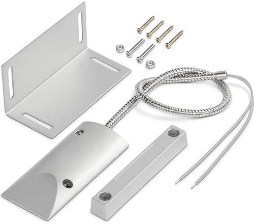 Alarme filaire robuste pour porte de garage avec contacts magnétiques avec support réglable