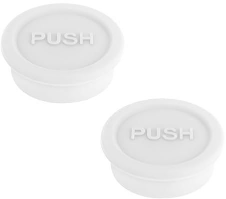 2uds Botella Vidrio Tapa, de Silicona Tapa para Botella de Vidrio Reutilizables para Sellar Botellas de Bebidas Compatibles con Botellas de Vidrio Sodastream (Blanco)