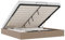 vidaXL Ottoman-Bett ohne Matratze Cappucino 180x200cm Kunstleder, Bettrahmen, Bettgestell mit Stauraum, Polsterbett, Bettgestell