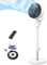 Dreo Leiser Standventilator, 1444m³/h Luftvolumen oszillierende Ventilator, 3 Stufen 6H Timer Turmventilator mit Fernbedienung, Luftzirkulation in 3 Min für Schlafzimmer, Duftfunktion für frische Luft