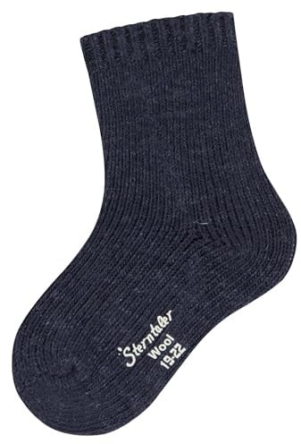 Sterntaler Unisex Socken Wolle, Blau Mel., 23-26 EU